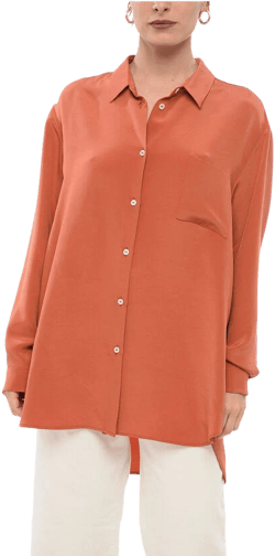 Oversized Silk Shirt