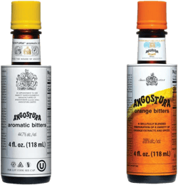 Kingston: Angostura Bitters Original and Orange Bitters (Combo- Pack) - 4oz Bottles, Aromatic and Citrus Infused. Bundled in Kingston safe packaging