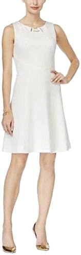 Ivanka Trump Sleeveless A-Line Dress