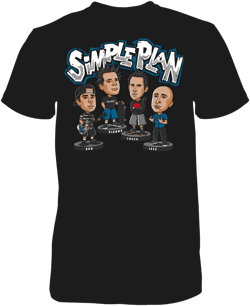 Simple Plan Band 3 Icons T-Shirt