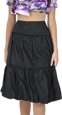 Women's Ruffled Midi Skirt