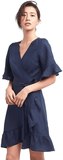 Gap Women's Ruffle Wrap Dress