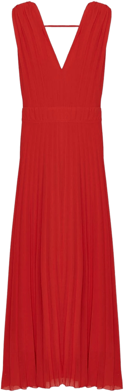 Zara Women's Pleated Midi Dress
