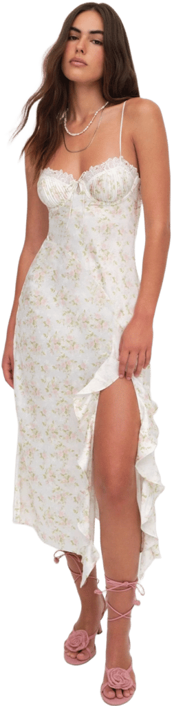 For Love & Lemons Chania Midi Dress