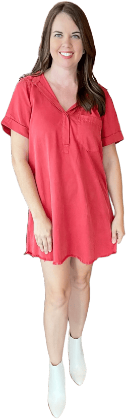 in Love Washed Denim Dress