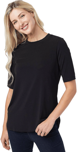 Susan Graver Modern Essentials Liquid Knit Top