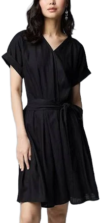 Simply Vera Vera Wang Women's Wrap Tie-Front Dress