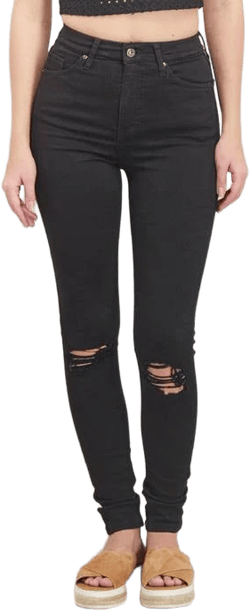 Women's Skinny Fit High Waisted Rip Jeans