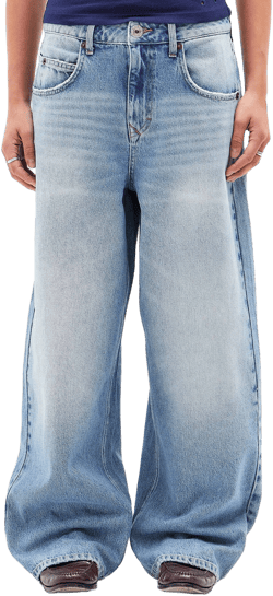 BDG Urban Outfitters Jaya Womens Juniors Low Rise Wide Leg Jeans