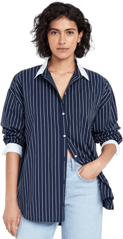 Old Navy Women's Oversized Button-Down Boyfriend Shirt
