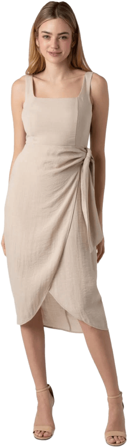 Sam Edelman Women's Faux Wrap Midi Dress