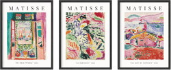 HAUS AND HUES Matisse Prints - Set of 3 Henri Matisse Wall Art, Famous Artist Paintings, Colorful Poster Set, Impressionist and Modern Art, Classic Art Poster (12x16, Unframed) Summer Matisse Unframed 12L" x 16W"