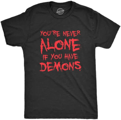 Crazy Dog Men's Funny Spooky Creepy Demonic T-Shirt