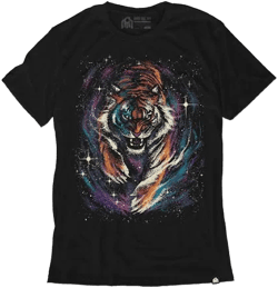 INTO THE AM Men's Galactic Fury Soft Fitted Graphic Tee