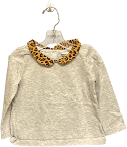 Gap Size 18M Gray Animal Print Cotton Infant Girls Onesies & Tees