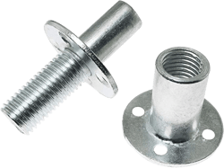 TAODAN 304 Stainless Steel Tee Nut Brad Hole Screw-in T-Nut Bedpost Connector Furniture Hardware Fittings M20