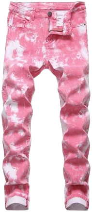 Men's Oversized Ripped Slim Breathable Jeans