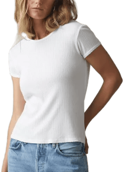 American Giant Women's Baby Tee Made In the USA