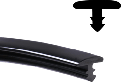 18FT T-Molding Black Trim Moulding 5/16"(8mm) Flexible Polyethylene Center Barb Tee Moulding T-Shape for Edge Slit, Arcade Game Cabinets, Wall, Tables, Counters, Shelves DIY Projects