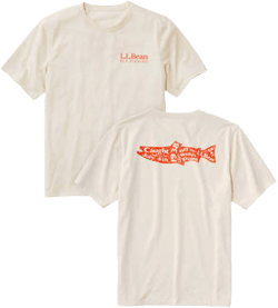 Men's L.L.Bean Technical Fishing Graphic Tees Short-Sleeve