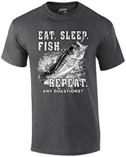 Trenz Shirt Company Men's Funny Outdoors Novelty Fishing T-Shirt