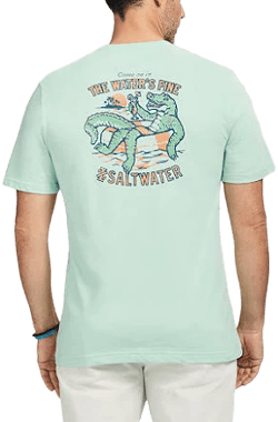 Izod Men's Classic Fit Crew Neck Short Sleeve Graphic T-Shirt