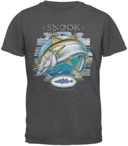 Old Glory Men's Snook Deep Sea Fishing T-Shirt