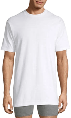 Stafford Men's Heavyweight Crew Neck Short Sleeve T-Shirt (4 Pack)