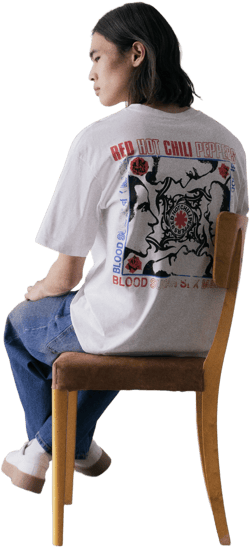 Men H&M White Loose Fit T-shirt
