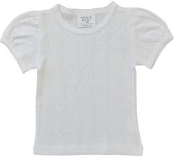 Mebie Baby Pointelle Tee