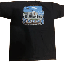 Harley-Davidson Vintage Tee with Pocket and Graphics