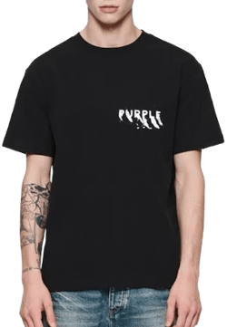 PURPLE BRAND Men's Oversize Painted Wordmark T-Shirt