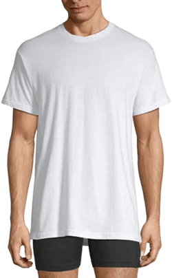 Stafford Men's Super Soft Crew Neck Short Sleeve T-Shirt (4 Pack)