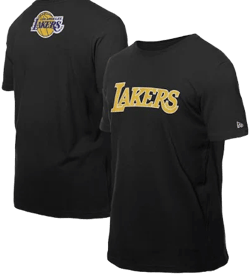 New Era Men's Los Angeles Lakers Premium Wordmark T-Shirt
