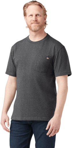 Dickies Men's Heavyweight Heathered Short Sleeve Pocket T-Shirt