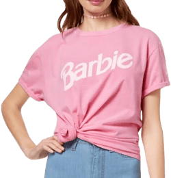 Barbie X Love Tribe Juniors' Logo Graphic T-Shirt