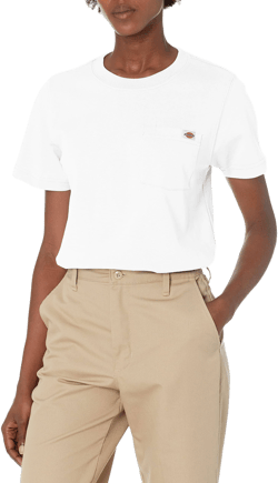 Dickies Women's Heavyweight Short Sleeve Pocket T-Shirt