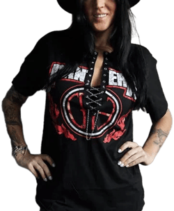 Pantera Lace Up Band Tee Shirt