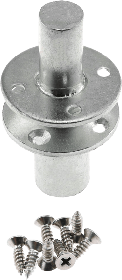 E-outstanding M20 304 Stainless Steel Round Base Tee Nut Brad Hole Screw-in T-Nut Bedpost Connector Furniture Hardware Fittings with Screws