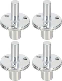 4pcs Bedpost Connector Carbon Steel Tee Nut Round Base T- Nut Screw Nuts for Bed Use Professional Screw Nut Round Plate Nut Round Base Nuts Blockade Iron Cylinder