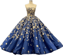 Viniodress Glitter Star Vintage Ball Gown