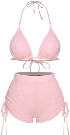 Barbie Floral Lace-Up Halter Swimsuit