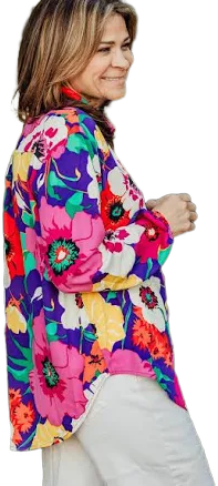 Floral Button Up