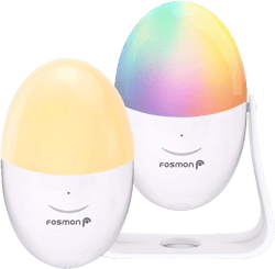 Fosmon Night Light for Kids - Up to 150 Hours, Shake Shake Color Light with Touch Control, (Cool, Warm, White) Dimmable Bedside Lamp for Newborn Baby Nursery, Breastfeeding, Boys Girls Toys, Bedroom