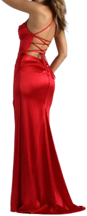 Windsor Satin Evening Gown