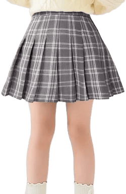 Girls' Classic Plaid Pleated Skirt
