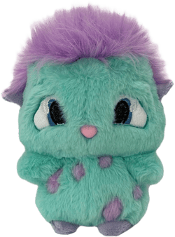 Furry Bibble Plushies, Purple Hair Kawaii Chubby Elf Plush Doll, Super Soft Hit Animated Movie Character Plush Toy, Creative Role Throw Pillow, Funny Cute Home Decor Collectibles Stuffed Toys-Green