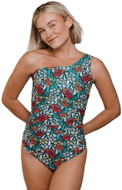 Albion Fit Women's Icon Ruched Nylon/Spandex Swimsuit