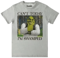 Shrek Can't Today I'm Swamped Graphic Tee