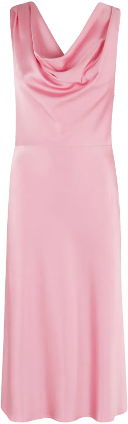 satin midi dress